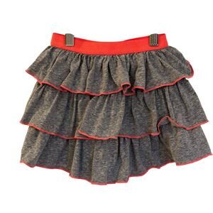 Epic Threads Gray Tiered Skirt sz 5 Girl's Jersey Knit Skirt